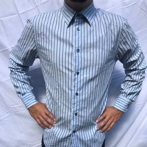 Professional men’s blue dress shirt